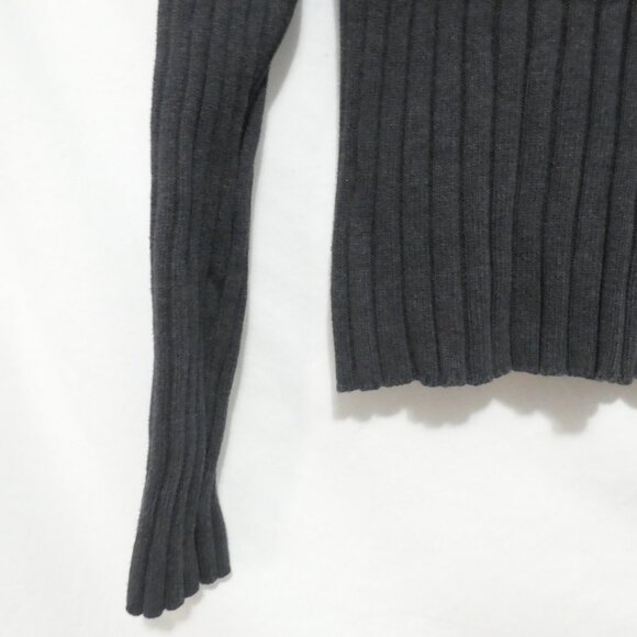 DKNY ACTIVE | medium | Striped Ribbed Turtleneck Long Sleeve Sweater - Picture 12 of 14